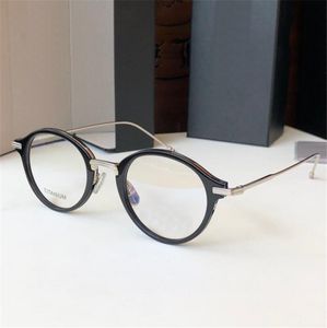 Neues Modedesign, runde optische Brille, 908-Titan-Acetat-Rahmen, einfacher und beliebter Stil, High-End-Brillen mit Box, für verschreibungspflichtige Brillengläser geeignet