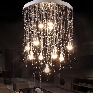 nordic Crystal bead curtain ceiling lamp for stair creative home deco living room lights kids bedroom led ceiling light fixtures M309j