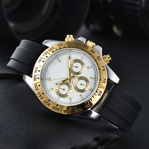 R0LEX -handledsklockor för män 2024 Nya herrklockor Alla Dial Work Quartz Watch High Quality Top Luxury Brand Clock Men Fashion RO004