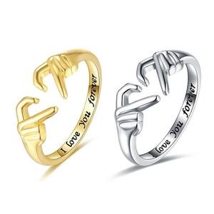 SC Fashion Couple Wedding Rings Rose Gold Plated Claddagh Love Heart Jewelry Rings for Women Friends Teen Girls