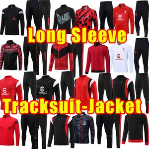 Ac 23 24 soccer tracksuits R. LEAO IBRAHIMOVIC 2023 2024 GIROUD TOMORI TONALI BENNACER REBIC Origi Camiseta de futbol De Ketelaere Milans Jacket Tracksuit training