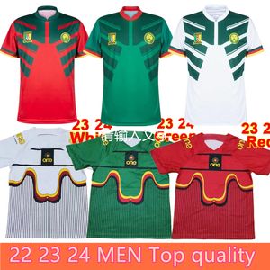 2023 2024 nuove maglie da calcio Camerun Camerun Mboba 22 23 24 Vest Choupo-Moting Anguissa Aboubakar Toko Ekambi Bahoken Hongla National Chemise de foot Team 3rd men