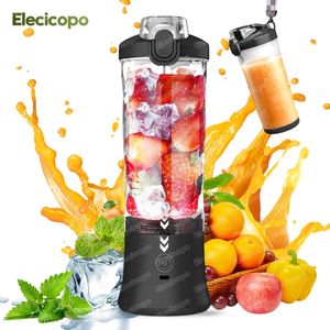 Narzędzia do warzyw owocowych przenośne elektryczne miksery owocowe sokowirówki 600 ml Blender z 4000 mAh USB ładowalny mini blender Mini Blender 231208 231208