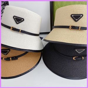 Designerka słomy hat pojemnika Casquette Outdoor Summer Caps Dopasowane Trójkąt Klasyczny Hats300p