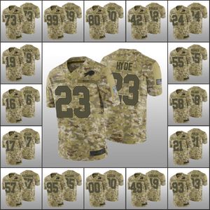 Buffalo''bills''men 17 Josh Allen 21 Jor Dan Poyer 58 Matt Milano Custom Women Młodzież Salute to Service Limited Jersey