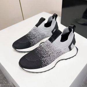 24ss Depart Men Sneaker Shoes Rubber Sole Trainers Knit & Calfskin Mesh Leather Man Light Sole Footwear Party Wedding Discount Skateboard Walking