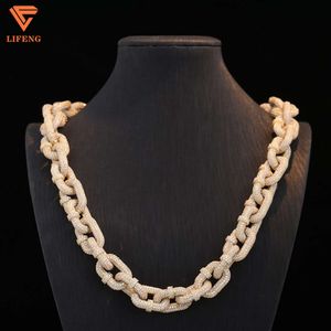 Hot Sale Anchor Chain Type Charm Luxury Delicate Finely Attracted Moissanite Inlaid Necklace Jewelry Necklace for Women