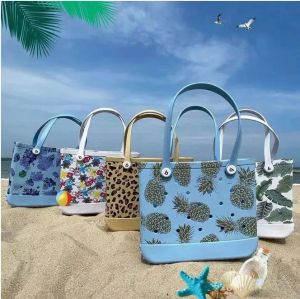 Bogg Bag Silicone Beach Custom Tote Fashion Eva Plastic Beach Bags Waterproof Woman Candy Lady Handväskor