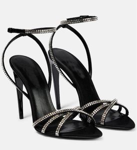 Luxury Opyum Sandals Shoes Crystal-Embellished Ankle Strappy High Heels Party Dress Wedding Lady Elegant Walking EU35-43 Party, Dress, Evening 35-43 Box