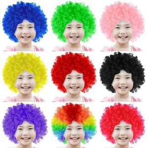 Divertente parrucca con testa esplosiva, colore 610000, Tiktok, trasmissione in diretta cheerleader per spettacoli per bambini, copertura completa dei capelli