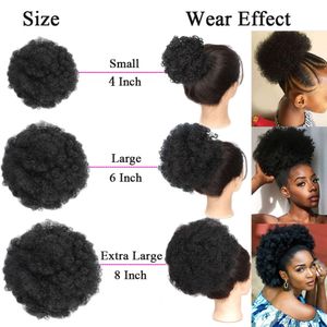 Black Explosive Fluffy Ball Head, High-temperature Silk Wig with Flower Bud Micro Curl Hair