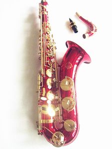 2024 novo saxofone tenor melhor qualidade suzuki b plana tenor sax instrumento musical vermelho com caso de nível profissional