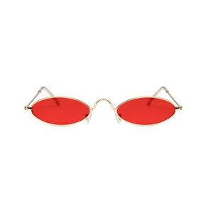Moda Steampunk Güneş Gözlüğü Erkekler için Kadınlar Küçük Çerçeve Tasarımcı Punk Stil Oval Gözlük UV400 Açık Dar Dar Minik Güneş Gözlükleri 271F