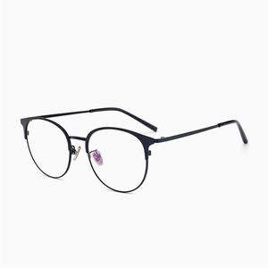 Quality Cat eye women Sunglasses Frames men EyeFrames Retro Big Circle Prescription Eyeglasses Female metal Optical Glasses Full R214A