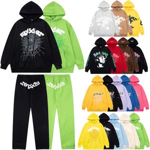 24SS Young Thug 555555 Hoodie Hip Hop Streetwear Sweatshirt Pullover Lovers Jumpers Pants Set Sups Hoodies Spider Jumpers Top Quality SP5DER HOUDIE