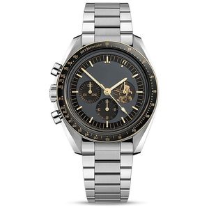 Topp märkes schweiziska klockor för män Apollo 11 50 -årsjubileum DEISGNER Watch Quartz Movement All Dial Work Moonshine Dial Speed ​​Montr281o