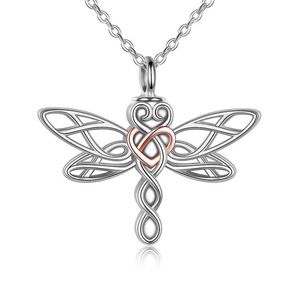 Pendanthalsband Dragonfly Urn -halsband för Ashes Keepsake Jewelry Women3611657