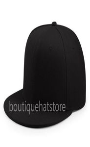 2021 One Piece Custom Blank Full Black Sport Fitted Cap Men039s Women039s Full Closed Caps Casual Leisure Solid Color Fashio9621745