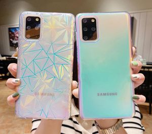 Luxury Laser Colorful Phone Case For Samsung Galaxy A52 A72 A32 5G A51 A71 S21 S20 Plus Note 20 Shockproof Soft Bumper5132087