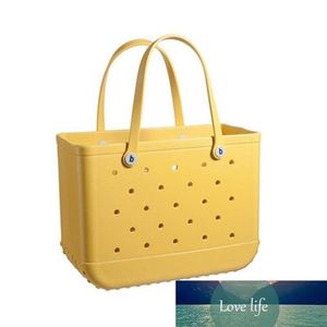 Silikon Plaj Yıkanabilir Sepet Çantaları Büyük Alışveriş Kadın Eva Su Geçirmez Tote Bogg Çanta Çantası Eko Jelly Candy Lady Handbags220x292y