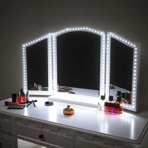 LED Makeup Mirror Strip Light 13ft 4M 240leds Vanity Mirror Lights LED Mirt Mirror for Makeup Table With Dimmer S Shape2319