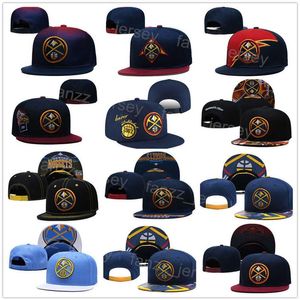 Regulowane czapki koszykówki drużyny Jeff Green Bones Hyland Faundo Campazzo Sport Sport Snapback Knitted Hats Knitting Elast309J