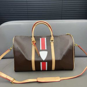 Travel Bag Series Classic Duffle Bags Kepall Duffel Bag Valfri Custom Stripe Inledande färgstorlek med original presentförpackning 231215