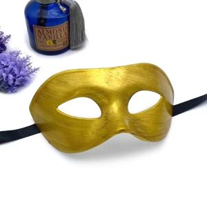 Maski imprezowe dla mężczyzn Halloween Half Face Retro Handsome Mask for Masquerade Ball C70816H LL