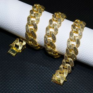 Hot Sell 925 Silver Bracelet with Adjustable Cord Fine Jewelry Necklaces 18mm Gold American Fashion Hiphop Necklace