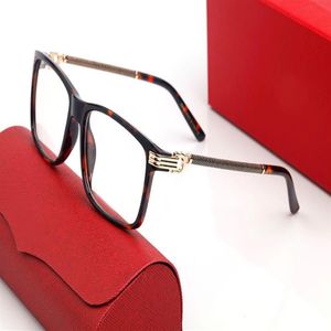 Amber Square Men Solglasögon Kvinnor Recept Glasögon Anti-Blue Light Computer Eyewear Feature Metal Columnar Decoration Work DRI243Q