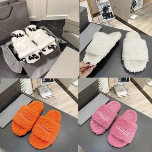 Top Brand Slippers Dupe AAAAA Fur Slippers Boots Women Wool Slipper Winter Indoor Furry Soft Fluffy Plush Platform Flats Heel Fashion Shoes 02