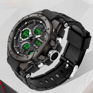 Мужские военные спортивные часы 5ATM водонепроницаемые кварцевые часы для мужчин Shock Clock250p