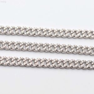 Heißverkauf kubanische Halskette Kette S925 Silber 6-10mm Single Row Eced Out Miami Hip Hop Link mit GRA-Zertifikat Schmuck