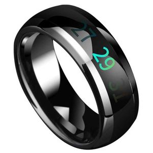 KLASSISCHER Smart-Ring, intelligenter Temperatursensor-Ring, Paar-Ring, heißer Verkauf, Edelstahl, Titanstahl, 4 g, hohe Qualität