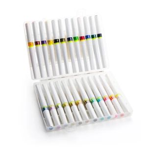 Partihandel Superior 12/24 Färger Wink of Stella Brush Markers Glitter Brush Sparkle Shine Markers Pen Set for Drawing Writing