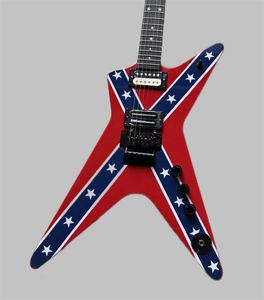 Anpassad Washburn Dime 3st Rebel Stealth Dimebag Darrell Flying V Electric Guitar 258