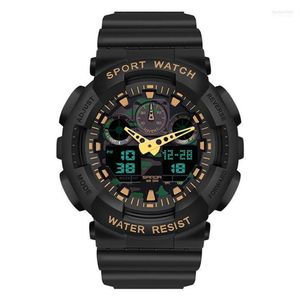 Wristwatches Men's Gshock Sport Watch Waterproof 50M Wristwatch Relogio Masculino Big Dial Quartz Digital Military Army Clock314o