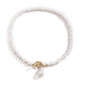 Collana girocollo di perle vintage per le donne Moda Estate Bianco Imitazione Collane di perle Trend Elegante regalo di gioielli da sposa