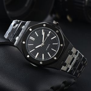 2024 Nova moda relógio masculino movimento de maquinaria automática à prova d'água relógios de alta maquinaria relógio de pulso exibição manual de hora pulseira de metal simples luxo popular relógio a-2