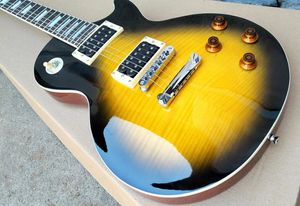 Classic Standard Tiger Flame Slash Signatuer Electric Guitar, ABR-1 Bridge Guitarra