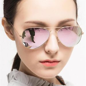 Mode Frauen Männer Pilot Sonnenbrille 58mm Brillen Vintage Design Spiegel Sonnenbrille Hohe Qualität Klassische UV400 Shades 3i90 mit boxen228F