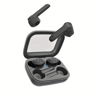 Bezprzewodowe słuchawki Bluetooth - kontrola dotykowa, wodoodporny, kryształowy mikrofon, zestaw słuchawkowy do gier, do telefonu, ćwiczenia, z bezprzewodową obudową ładowania - LH11980