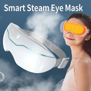 Eye Massager Electric Nano Steam Eye Massager med smart värmekompress för torr ögonstammassage ögon trötthet lättnad bättre sömnmask 231211