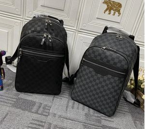 Wysokiej jakości designerski plecak grafitowy płótno mężczyzn Bagpack Student School Bag Bag Plecak Codzienne męskie plecak duże podróże Bag komputerowy N58024 N41336 N45287