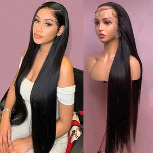 Hot Selling 13 4 Front Lace Long Straight Headband Human Hair Wig Fccc3