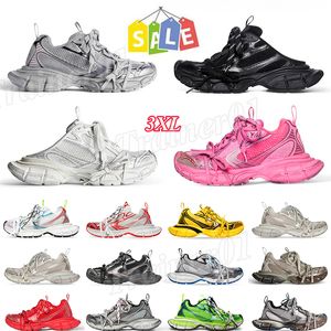 OG Original Pairs Balencaga 3XL Sneaker Designer Sapatos Luxo Mulheres Mens Plataforma Suja Tripler Preto Sliver Bege Branco Ginásio Vermelho Cinza Escuro Luz Rosa Amarelo Treinadores