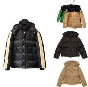 Designer Winter live Piumino da uomo parka winterjacke Addensare Moda Caldo cappotto con doppia faccia con cappuccio da lettera 5 diversi stili di colori possono scegliere