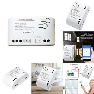 Nytt One Way Smart WiFi Motor Switch Module Smart Relay Module App Remote Control 2200W/10A Tillbehör för Alexa Google Home