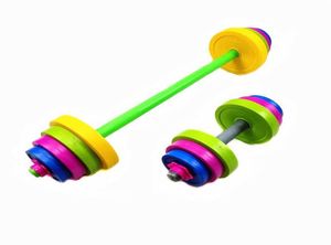 Sel Pesi Regolabili Set Bilanciere per Bambini Set Manubri per Bambini Bodybuilding Attrezzature per Esercizi Allenamento Muscolare per Bambini Palestra Home8926172