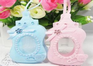 12pcs Souvenirs Gifts Bag Baby Bottle Candy Bag Baby Shower Birthday Party Decor Christening Baptism Favor Packing Chocolate239P5969252